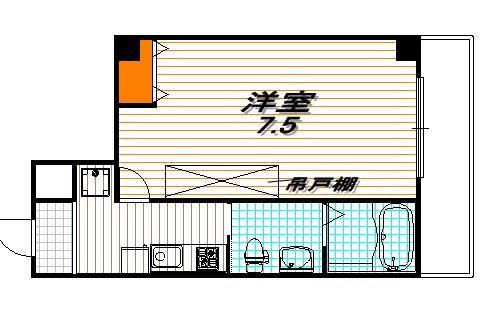 フラッティ今出川天神の間取り