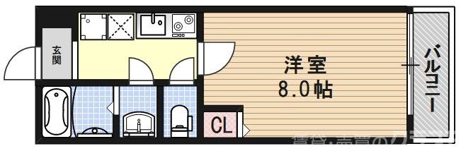 フラッティ丸太町御前の間取り
