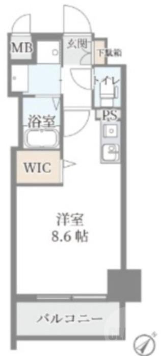 上新庄の完工年月（2014年2月）築の賃貸マンションの間取り