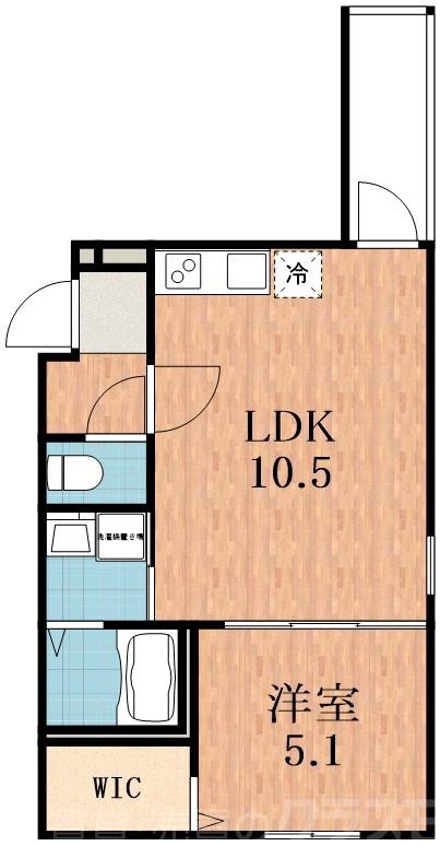 遠里小野の完工年月(2026年5月)築の賃貸アパートの間取り