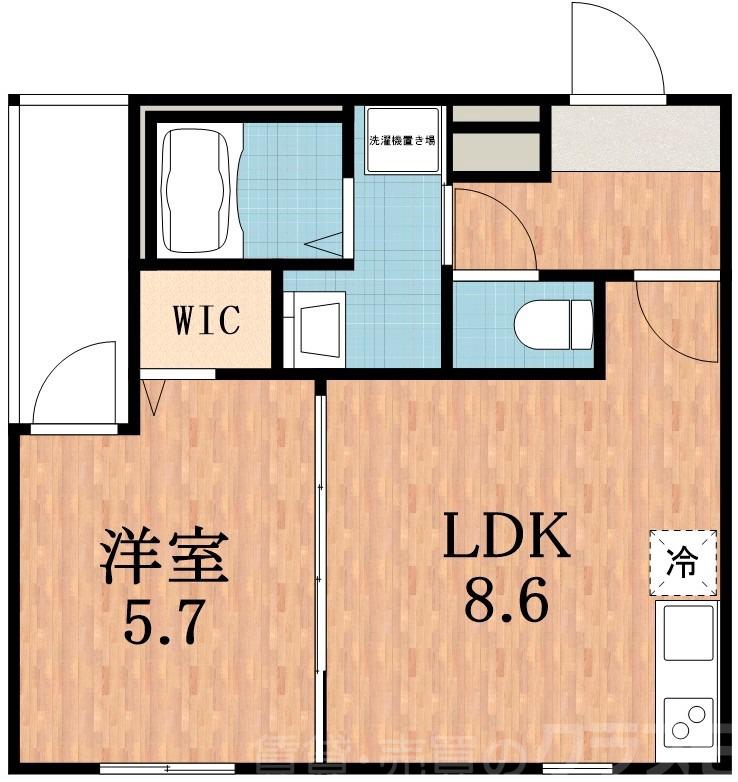 遠里小野の完工年月(2026年5月)築の賃貸アパートの間取り