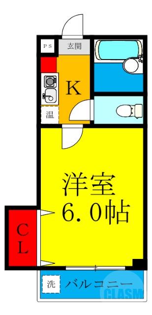 豊新の完工年月(1993年3月)築の賃貸マンションの間取り