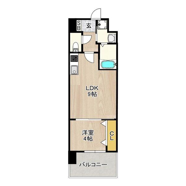 甲斐町東の完工年月(2020年8月)築の賃貸マンションの間取り