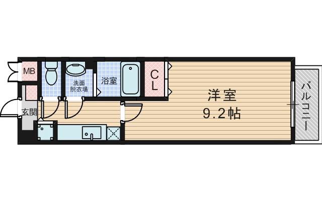 小松の完工年月(2008年5月)築の賃貸マンションの間取り