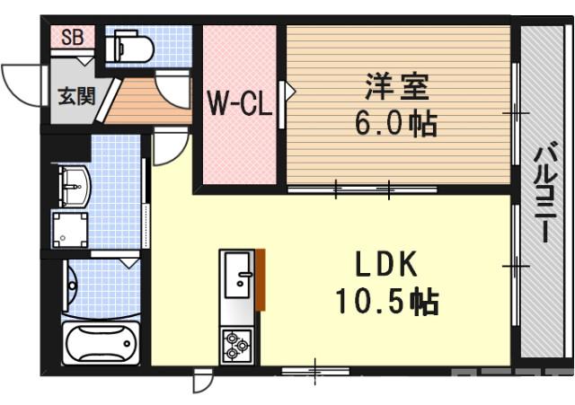 クレール彩の間取り