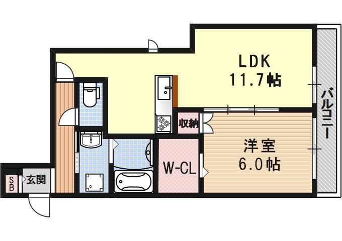 クレール彩の間取り