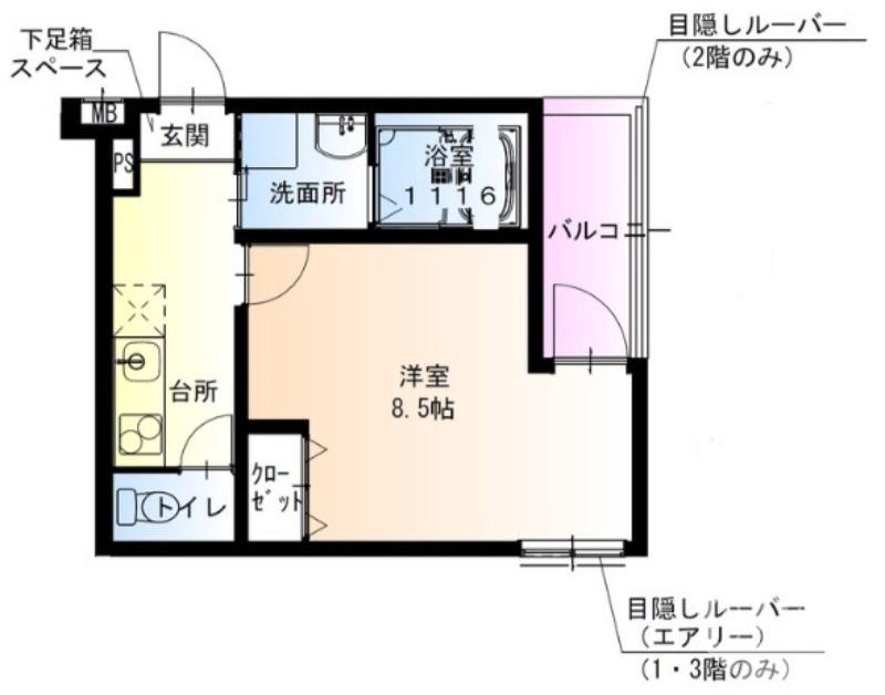 浜寺諏訪森町中の完工年月(2024年12月)築の賃貸アパートの間取り