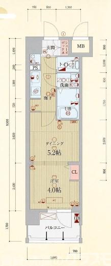 ベラジオ西大路五条の間取り