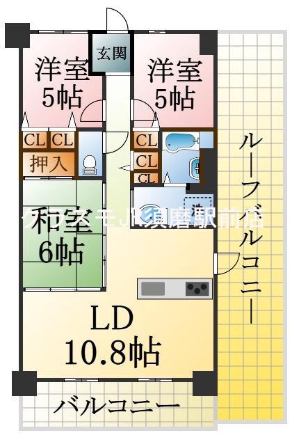 グレーシィ須磨アルテピアⅡ番館の間取り