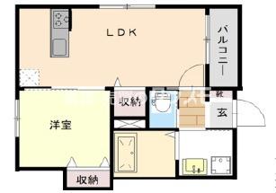 千島の完工年月(2026年2月)築の賃貸アパートの間取り