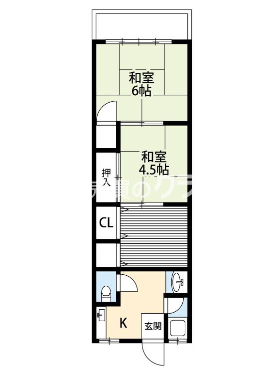 小林東の完工年月(1982年2月)築の賃貸マンションの間取り