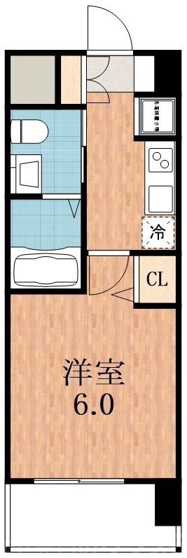 阿倍野元町の完工年月(2020年3月)築の賃貸マンションの間取り
