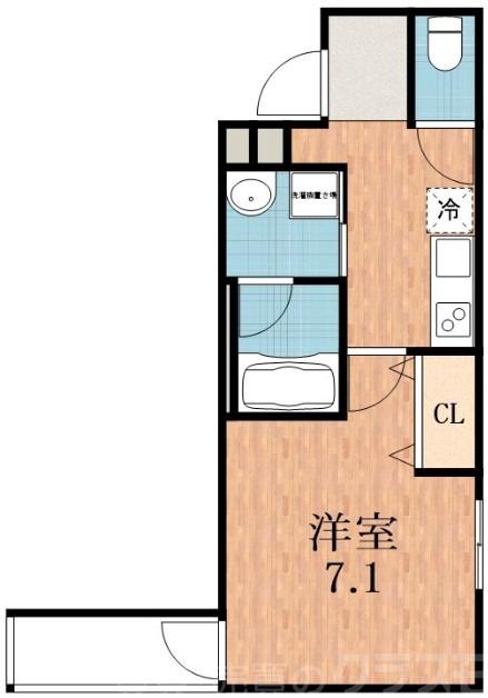 苅田の完工年月(2021年4月)築の賃貸アパートの間取り