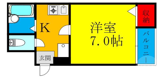 上新庄の完工年月(1998年3月)築の賃貸マンションの間取り