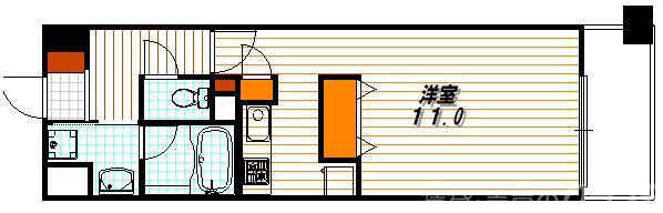 クリスタルグランツ西大路三条の間取り