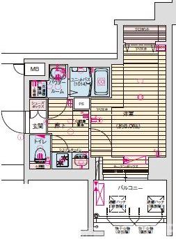 プレサンス京都北野白梅町の間取り