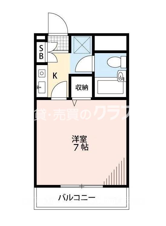 三軒家東の完工年月(1992年6月)築の賃貸マンションの間取り