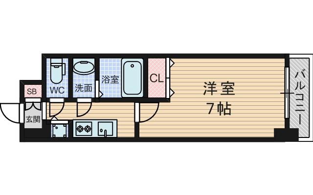菅原の完工年月（2020年2月）築の賃貸マンションの間取り