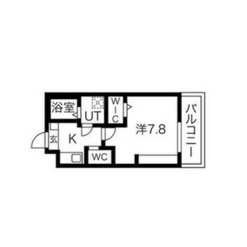 鳳北町の完工年月(2021年5月)築の賃貸マンションの間取り