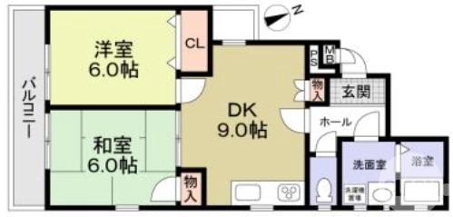 浜寺諏訪森町中の完工年月(2018年3月)築の賃貸アパートの間取り