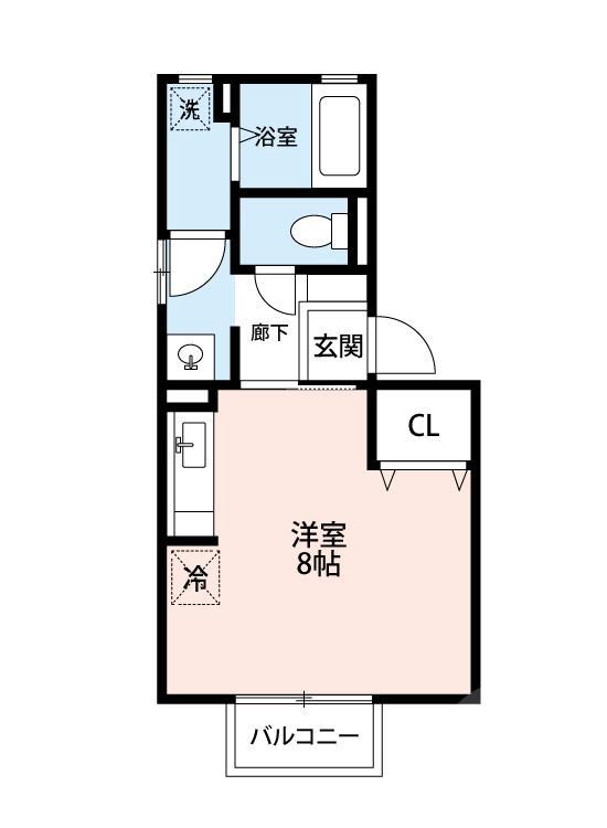 新芦屋上の完工年月(2004年6月)築の賃貸アパートの間取り