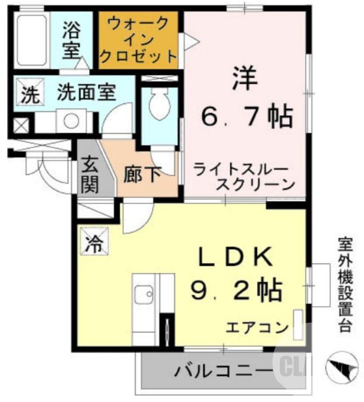 深井水池町の完工年月(2007年12月)築の賃貸アパートの間取り