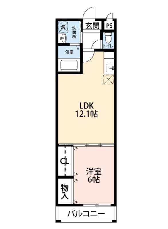 百舌鳥本町の完工年月(2013年4月)築の賃貸アパートの間取り