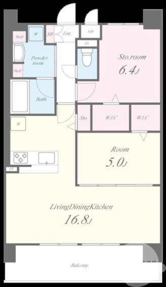 東雲東町の完工年月(2026年4月)築の賃貸マンションの間取り