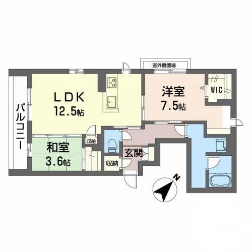 岸部北の完工年月(2023年10月)築の賃貸アパートの間取り