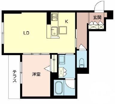 千里丘の完工年月(2021年5月)築の賃貸アパートの間取り
