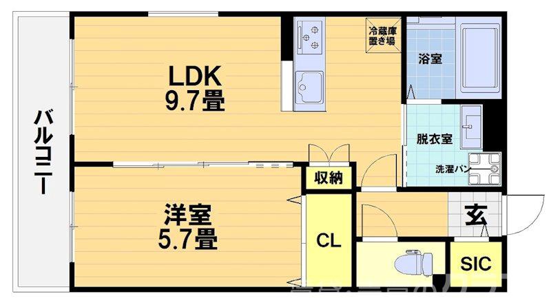 FORCE西院(フォース西院)の間取り