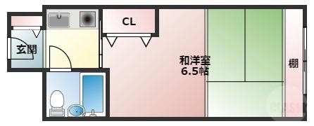 ステュディオ新御堂の間取り