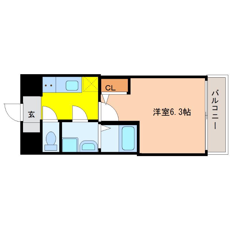 西宮原の完工年月(2018年1月)築の賃貸マンションの間取り