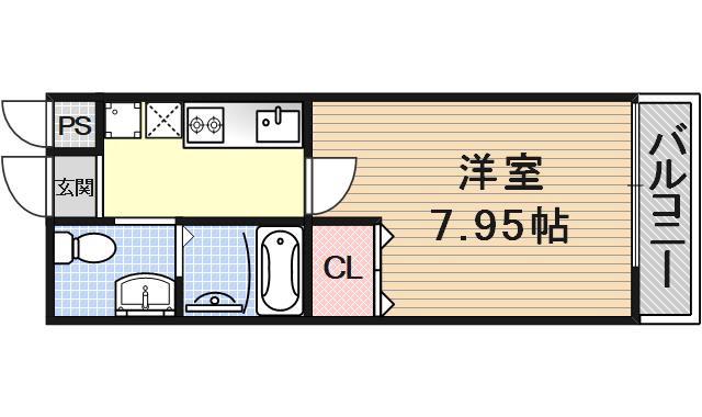 ディアネス西院の間取り