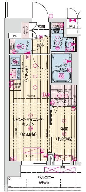 ソルテラス京都JUJO華の間取り