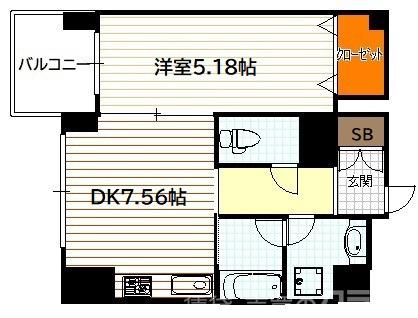 エクセルコート京都五条坂の間取り