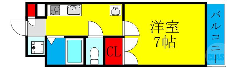 大桐の完工年月(2002年4月)築の賃貸マンションの間取り