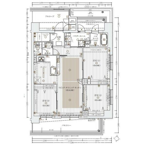 エステムコート京都紫野の間取り