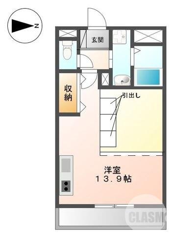 新金岡町の完工年月(2010年7月)築の賃貸マンションの間取り