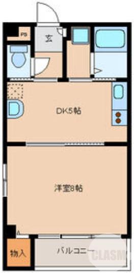 中百舌鳥町の完工年月(2005年3月)築の賃貸マンションの間取り