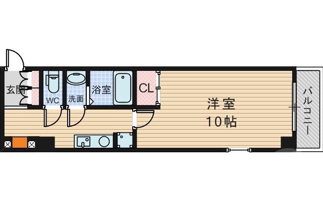 西淡路の完工年月(2017年1月)築の賃貸マンションの間取り