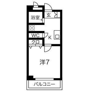 奈良町の完工年月(2005年6月)築の賃貸マンションの間取り