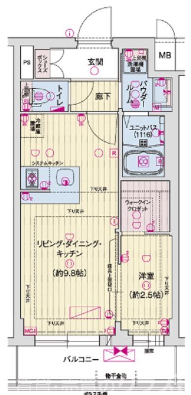 ソルテラス京都東寺HOMAREの間取り