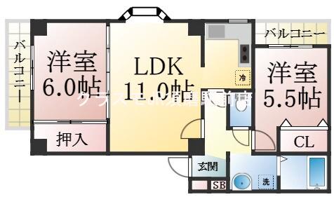 ベルトピア塩屋Ⅰの間取り
