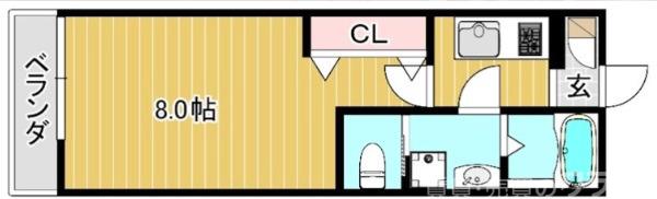 スミレスタ二条城前の間取り