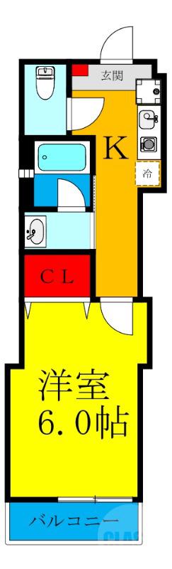 小松の完工年月(2021年12月)築の賃貸アパートの間取り