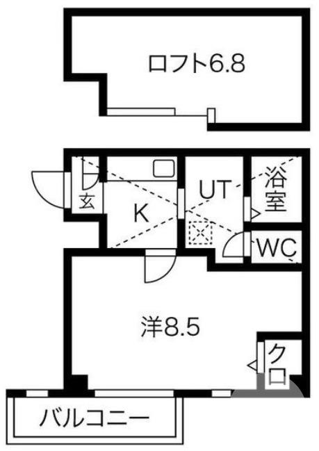 永代町の完工年月(2019年5月)築の賃貸マンションの間取り