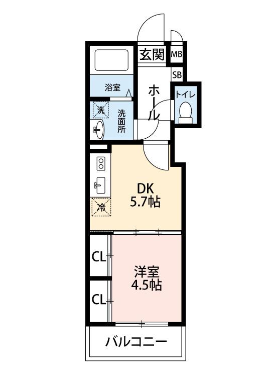 羽衣の完工年月(2018年5月)築の賃貸アパートの間取り
