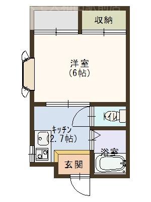 上野口町の完工年月(1997年5月)築の賃貸マンションの間取り