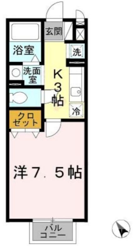 神野町の完工年月(2006年3月)築の賃貸アパートの間取り